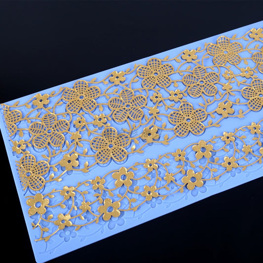 kowanii Flower Silicone Fondant Mold Lace Mat