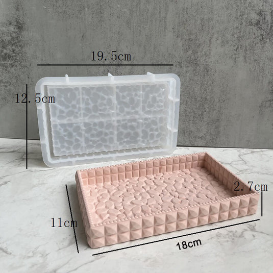 Resin Silicone Tray Mold Stone Patterns