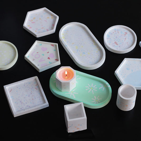 Geometric Shapes Resin Silicone Tray Mold