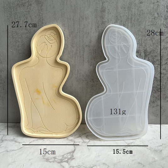 Human body Abstraction Resin Silicone Tray Mold