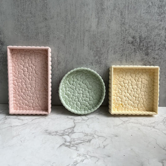 Resin Silicone Tray Mold Stone Patterns