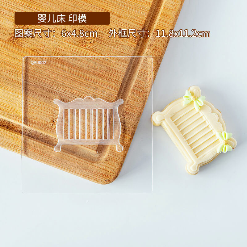 Baby Shower Cookie Stamps Cutter Fondant Biscuit Mold