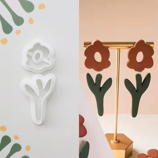 kowanii Flower Cookie Mold Fondant Biscuit Cutter Stamp