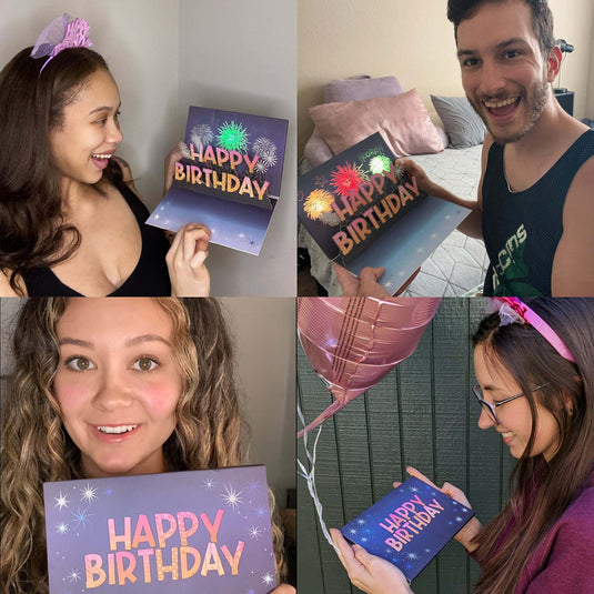 kowanii Pop Up Birthday Greeting Cards 1 Pieces