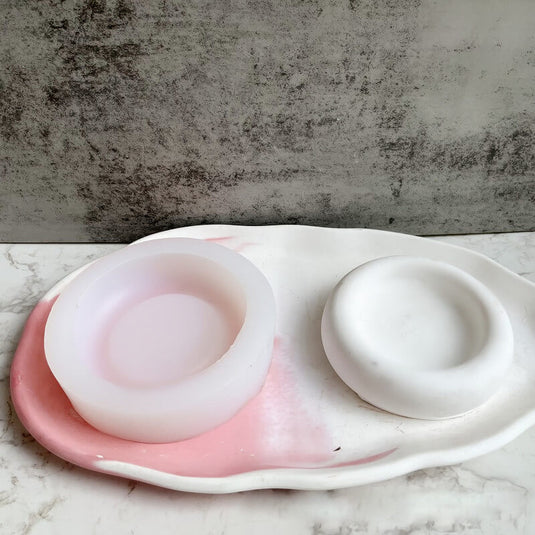 Candle Holder Resin Silicone Tray Mold