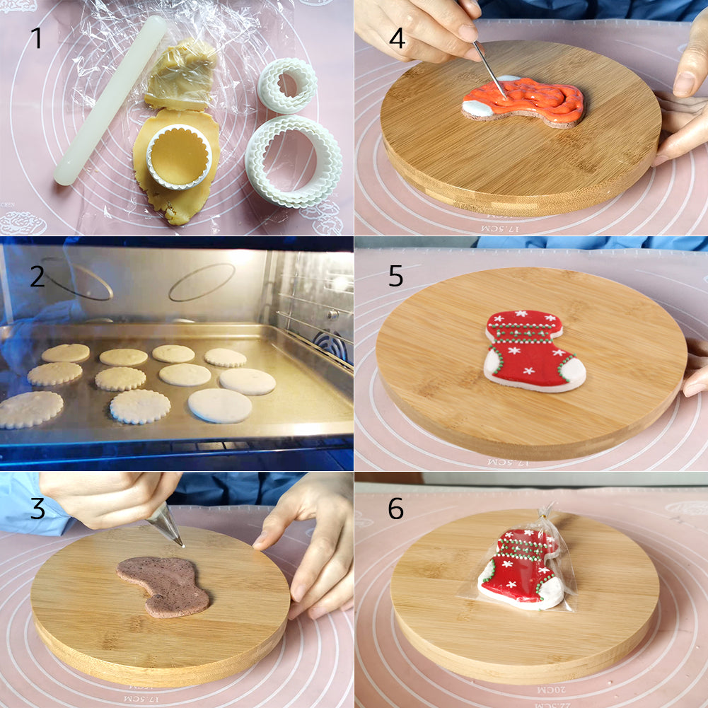 kowanii Cookie Turntable Decorating Supplies Tools Set