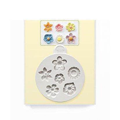 kowanii Flowers Mold for Cake Decorating, Cupcakes, Sugarcraft, Candies, Clay, Crafts and Card Making, Food Safe Silicone Fondant Molds