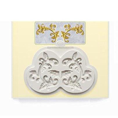 kowanii Leaf Flourish Form zum Dekorieren von Kuchen, Cupcakes, Sugarcraft, Süßigkeiten, Ton, Kunsthandwerk und Kartenherstellung, lebensmittelechte Silikonformen für Fondant