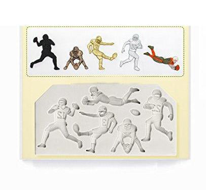 kowanii American Football Silhouetten Form zum Dekorieren von Kuchen, Cupcakes, Sugarcraft, Süßigkeiten, Ton, Kunsthandwerk und Kartenherstellung, lebensmittelecht