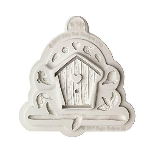 kowanii Sugar Buttons Birdhouse Silicone Mold for Clay, Ceramics, Cake Decorating, Cupcakes, Crafts, Cards and Candies, Food Safe Silicone Fondant Molds