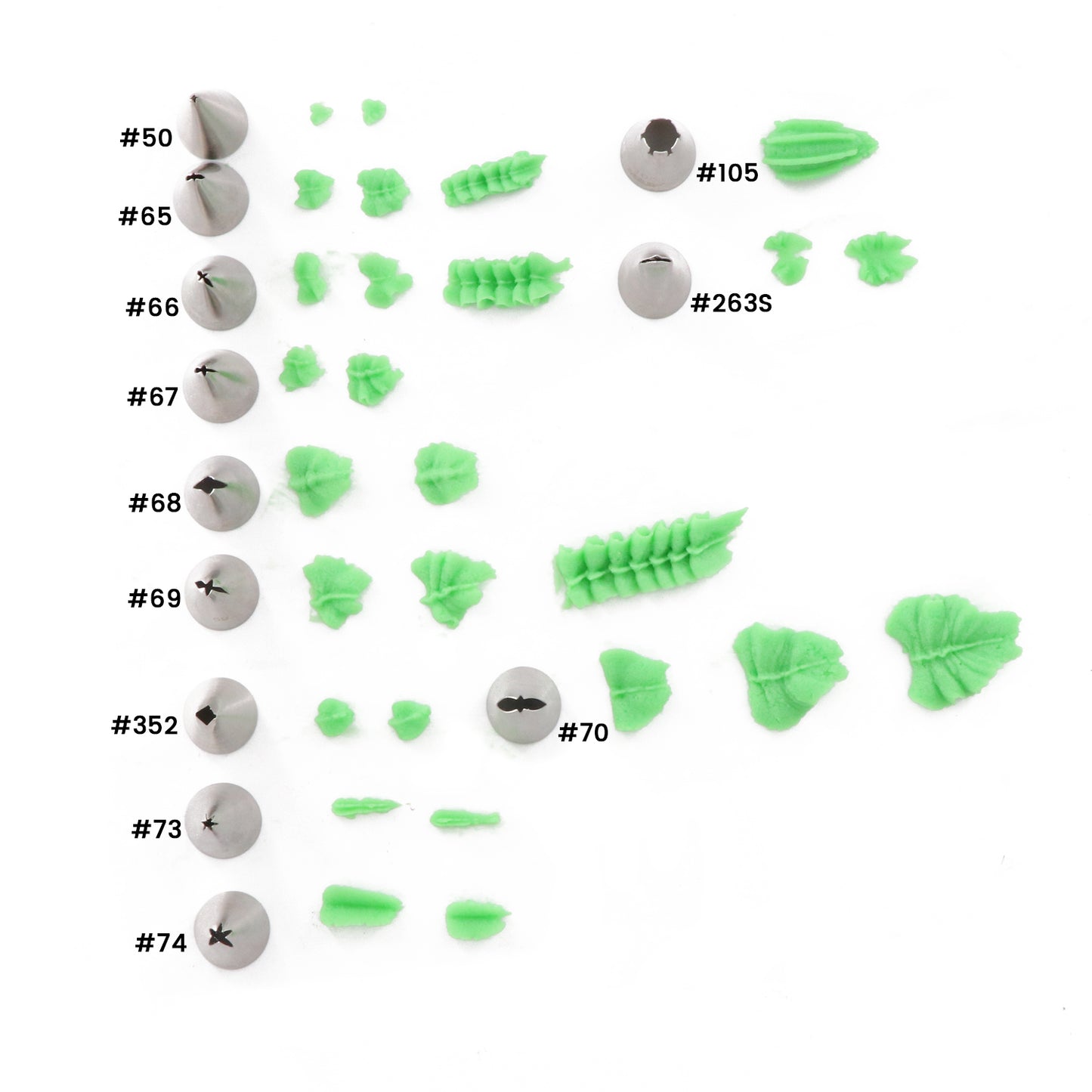Decorating Tip Wilton Tip 69 Shop #67 Leaf Piping Tips Cake