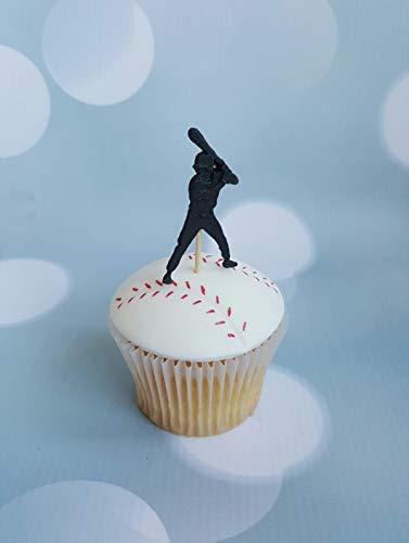 kowanii Baseball Silhouettes Mold for Cake Decorating, Cupcakes, Sugarcraft, Candies, Clay, Crafts and Card Making, Food Safe Silicone Fondant Mold