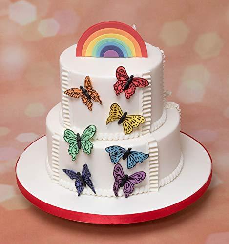 kowanii Butterfly Trio Силиконовая форма для королевской глазури, Ceri Griffiths Creative Cake System для украшения, сахарной пасты, помадки, конфет и поделок, безопасная для пищевых продуктов силиконовая форма для помадки