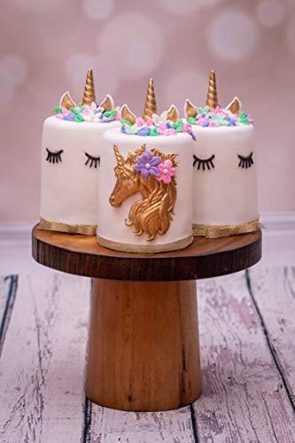 kowanii Mini-Einhorn-Silikonform zum Dekorieren von Kuchen, Cupcakes, Sugarcraft, Süßigkeiten, Ton, Basteln und Karten, lebensmittelechte Silikonform für Fondant