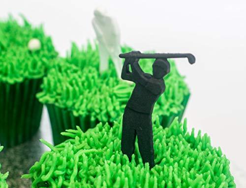 Форма для силуэтов игроков в гольф kowanii для украшения тортов, кексов, изделий из сахара, конфет, глины, поделок и открыток, безопасных для пищевых продуктов силиконовых форм для помадки