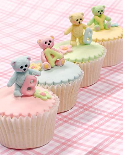 kowanii Baby Teddy Bear Mold Cake Decorating, Cupcakes, Sugarcraft and Candies Silicone Fondant Molds