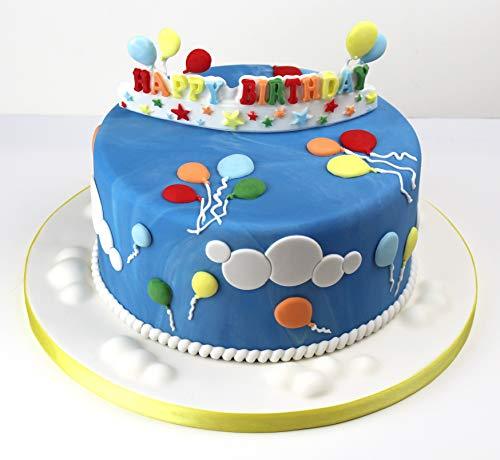 kowanii Happy Birthday Stars Banner Силиконовая форма для украшения тортов, кексов, сахарных изделий, конфет и глины, безопасных для пищевых продуктов силиконовых форм для помадки