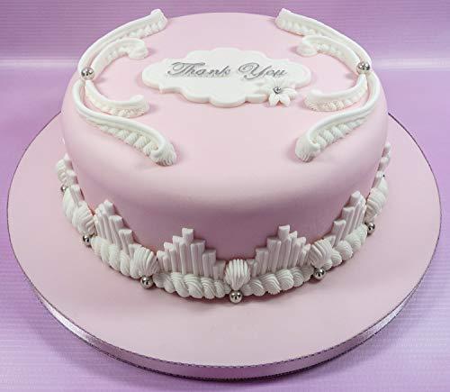 kowanii Shell Border Selection Silicone Royal Icing Mold, Ceri Griffiths Creative Cake System for Decorating, Sugarpaste, Fondants and Candies, Food Safe Silicone Fondant Molds