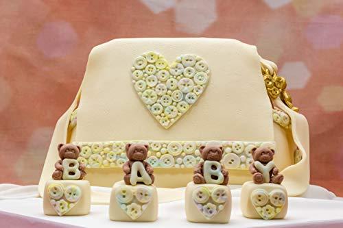 kowanii Baby Teddy Bear Mold Cake Decorating, Cupcakes, Sugarcraft and Candies Silicone Fondant Molds