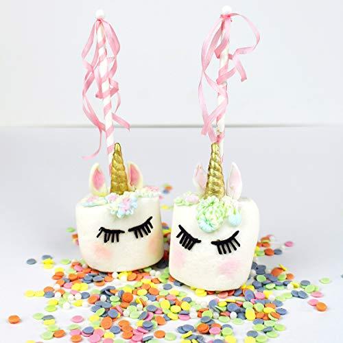 kowanii Unicorn Ears, Horn and Lashes Silicone Mold for Cake Decorating, Cupcakes, Sugarcraft, Candies, Clay, Crafts and Card Making, Food Safe Silicone Fondant Molds