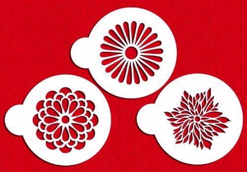 kowanii Modernes Blumen-Cookie-Schablonen-Set, 3er-Pack