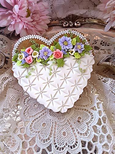 kowanii Continuous Quilting Silicone Royal Icing Mold, Ceri Griffiths Creative Cake System for Decorating, Sugarpaste, Fondants and Candies, Food Safe Silicone Fondant Molds