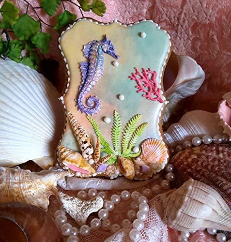 kowanii Seahorses Silicone Mold for Cake Decorating, Cupcakes, Sugarcraft, Candies, Clay, Crafts and Card Making, Food Safe Silicone Fondant Molds