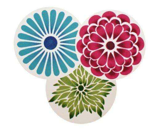 kowanii Modern Flower Cookie Stencils Set, 3 Pack