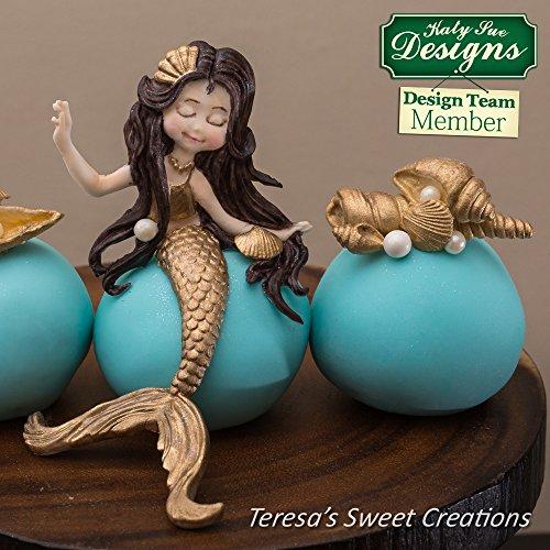 Силиконовая форма kowanii Mermaid для украшения тортов, кексов, сахарных изделий, конфет, глины, поделок и изготовления открыток, безопасных для пищевых продуктов силиконовых форм для помадки