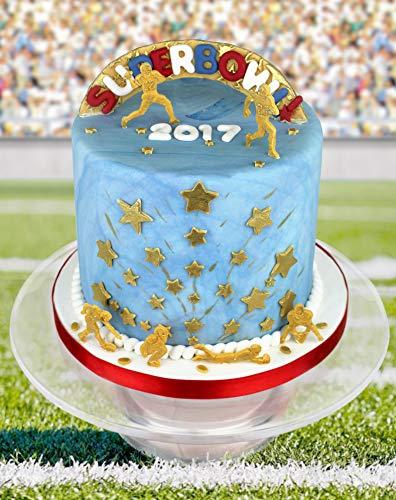 kowanii American Football Silhouettes Mold for Cake Decorating, Cupcakes, Sugarcraft, Candies, Clay, Crafts and Card Making, Food Safe