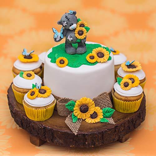 kowanii Sonnenblumen-Silikon-Kuchenform zum Dekorieren von Kuchen, Cupcakes, Sugarcraft, Süßigkeiten, Ton, Basteln und Kartenherstellung, lebensmittelechte Silikon-Fondantformen