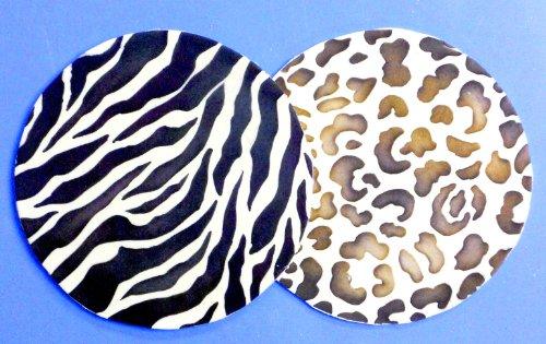 kowanii 4 Inch Cookie Stencils Animal Skins, (Zebra, Giraffe, Leopard)