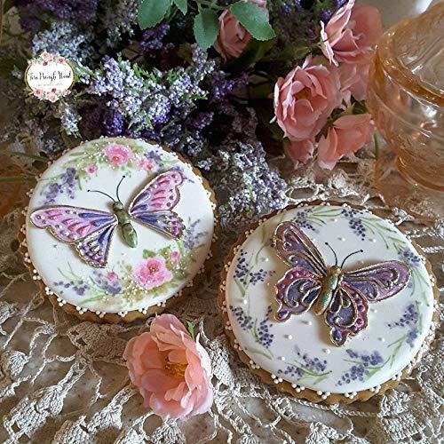 kowanii Butterfly Trio Силиконовая форма для королевской глазури, Ceri Griffiths Creative Cake System для украшения, сахарной пасты, помадки, конфет и поделок, безопасная для пищевых продуктов силиконовая форма для помадки