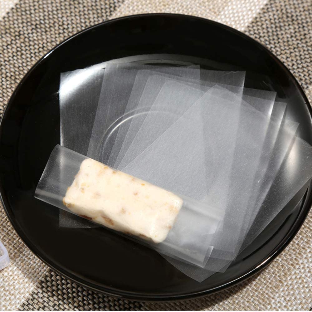 Съедобный бумажный пакет нуги конфеты рисовой бумаги 2,6*3,2 дюйма