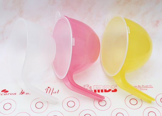 Mixing Bowls with Handle Lid Cover Plastic Baking Supplies 3pcs