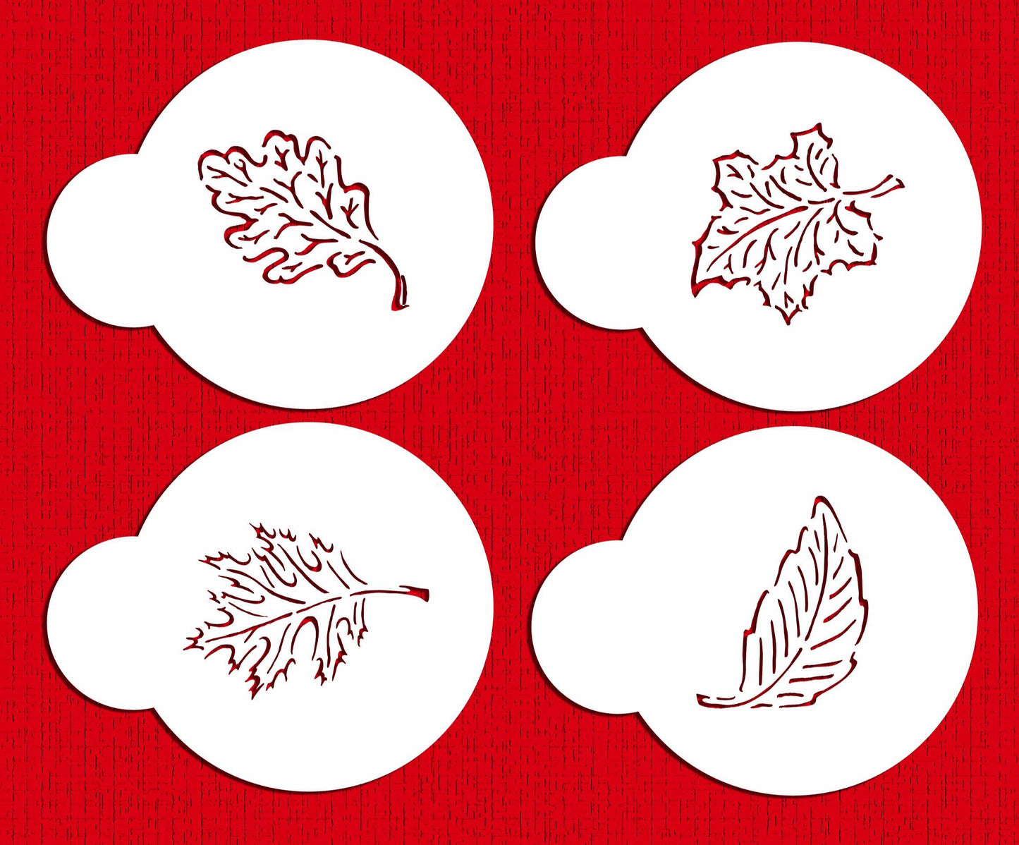 kowanii Fall Leaves Cookie Stencils, 4 Pack