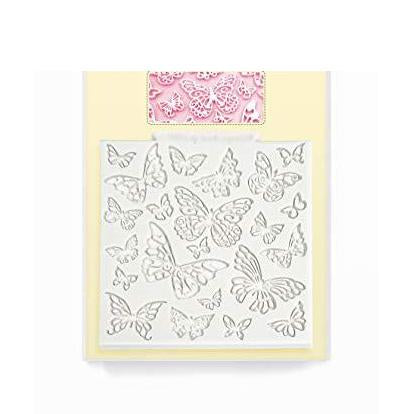 kowanii Schmetterling 10,2 x 10,2 cm Design Matte Silikonform zum Dekorieren von Kuchen, Cupcakes, Sugarcraft, Süßigkeiten, Ton, Basteln und Kartenherstellung, lebensmittelechte Silikonformen für Fondant