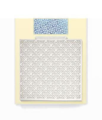 kowanii Flämisch 10,2 x 10,2 cm Design Matte Silikonform zum Dekorieren von Kuchen, Cupcakes, Sugarcraft, Süßigkeiten, Ton, Basteln und Kartenherstellung, lebensmittelechte Silikonformen für Fondant
