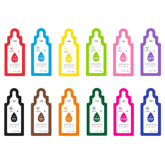 Food Coloring Liqua-Gel 12 Color Kit (2mL/pcs) Water and Oil Use