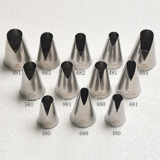Korea Cake Decorating Tip Icing Piping Tip Nozzle #480 #481 #580 #581