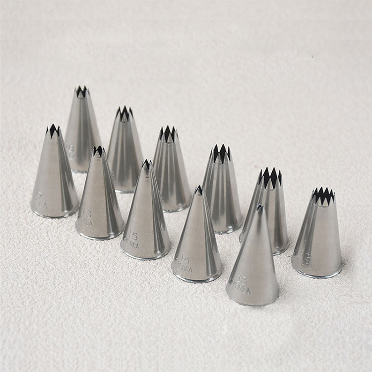 Shell Pipe Tip Korea Shell Star Piping Tip Small Nozzle #13 #14 #15 #16 #17 #18 #19