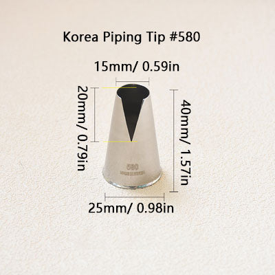 Korea Cake Decorating Tip Icing Piping Nozzle #480 #481 #580 #581