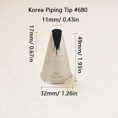 Корейский наконечник для украшения торта Насадка для обледенения труб № 480 № 481 № 580 № 581
