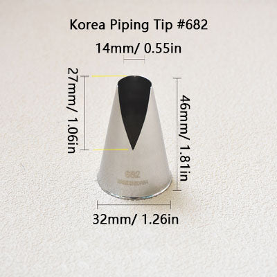 Корейский наконечник для украшения торта Насадка для обледенения труб № 480 № 481 № 580 № 581