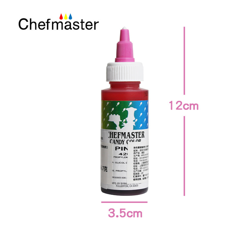 Chefmaster Oil-based Liquid Candy Color Certified Kosher 2-Ounce 57g