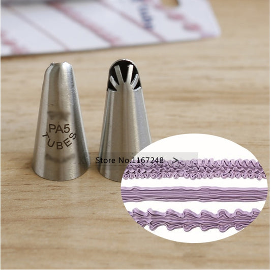 kowanii Наконечник для декорирования Цветочная складка Подол Насадка для обледенения #PA5